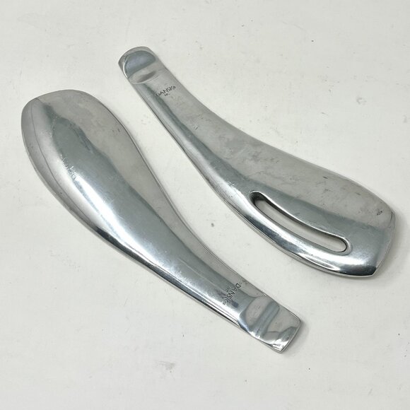 Vintage Dansk Salad Serving Set Aluminum Modernist Serve Ware Jens Quistgaard - Picture 2 of 6